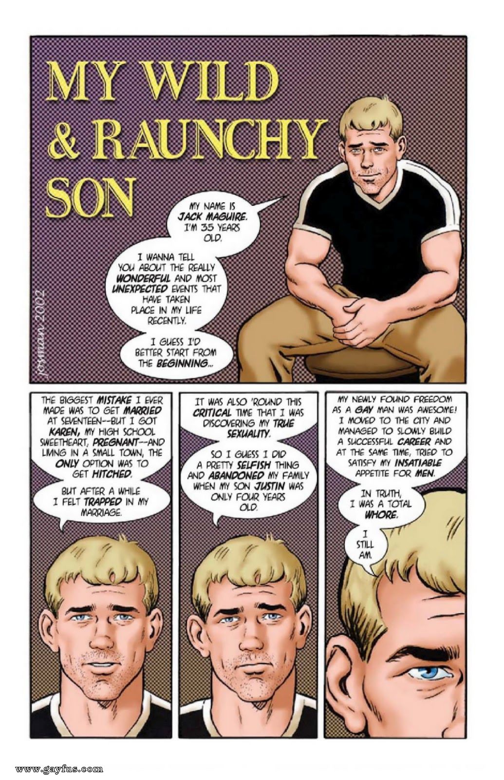 Page 1 | Josman/My-Wild-and-Raunchy-Son/Issue-1 | Gayfus - Gay Sex and Porn  Comics