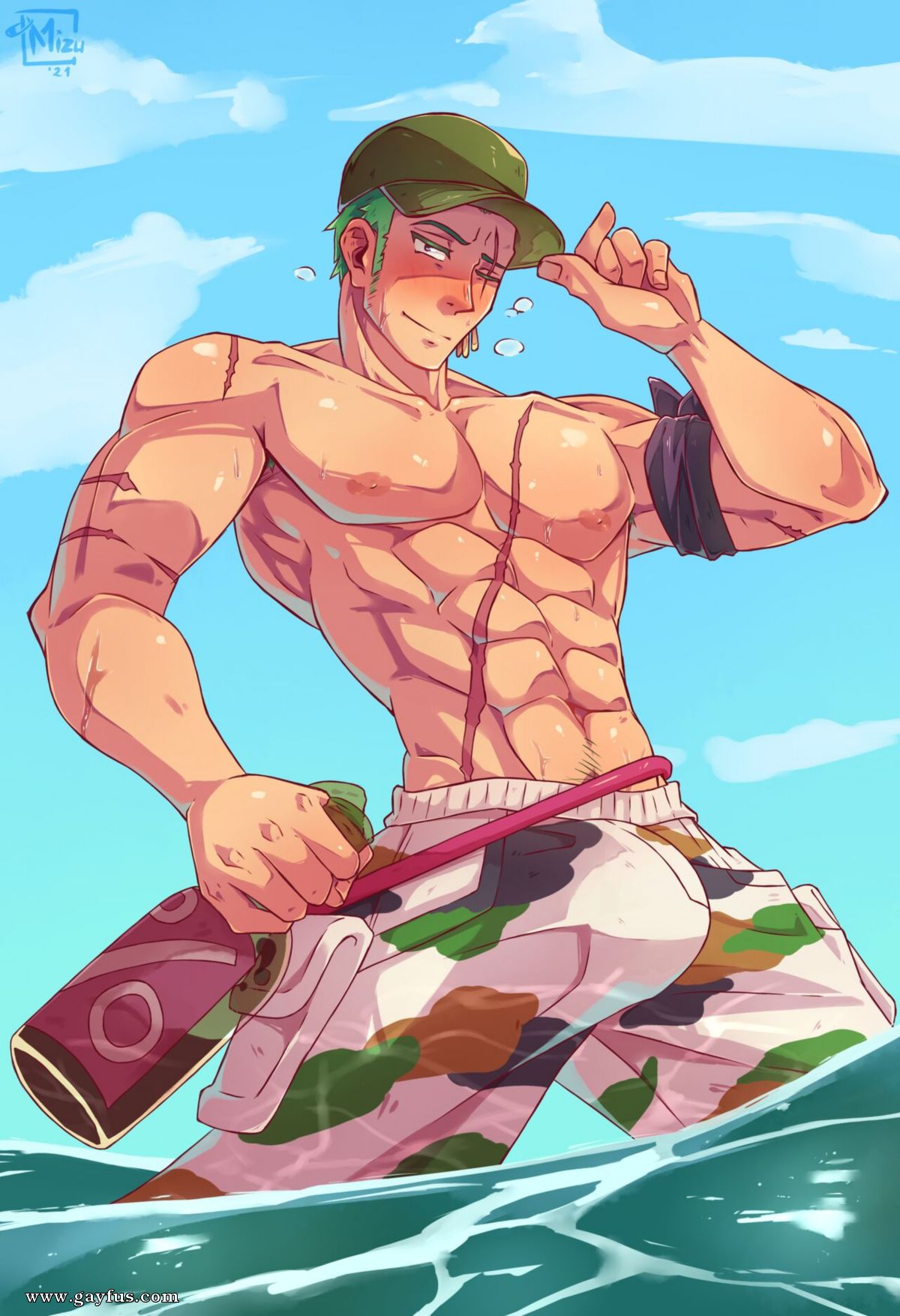 Page 4 | Mizu/Roronoa-Zoro | Gayfus - Gay Sex and Porn Comics
