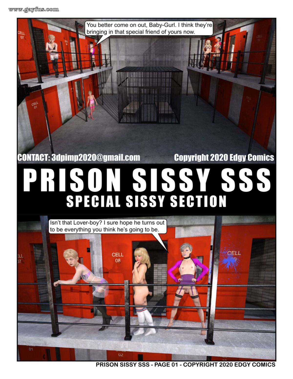 Page 1 | Edgy/Prison-Sissy-SSS | Gayfus - Gay Sex and Porn Comics