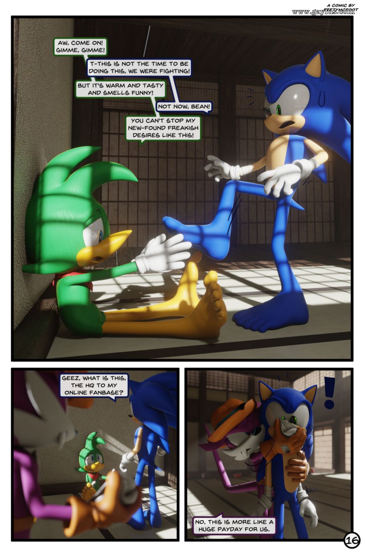 Page 16 | FeetyMcFoot/Sonic-VS-Team-Hooligan | Gayfus - Gay Sex and Porn  Comics