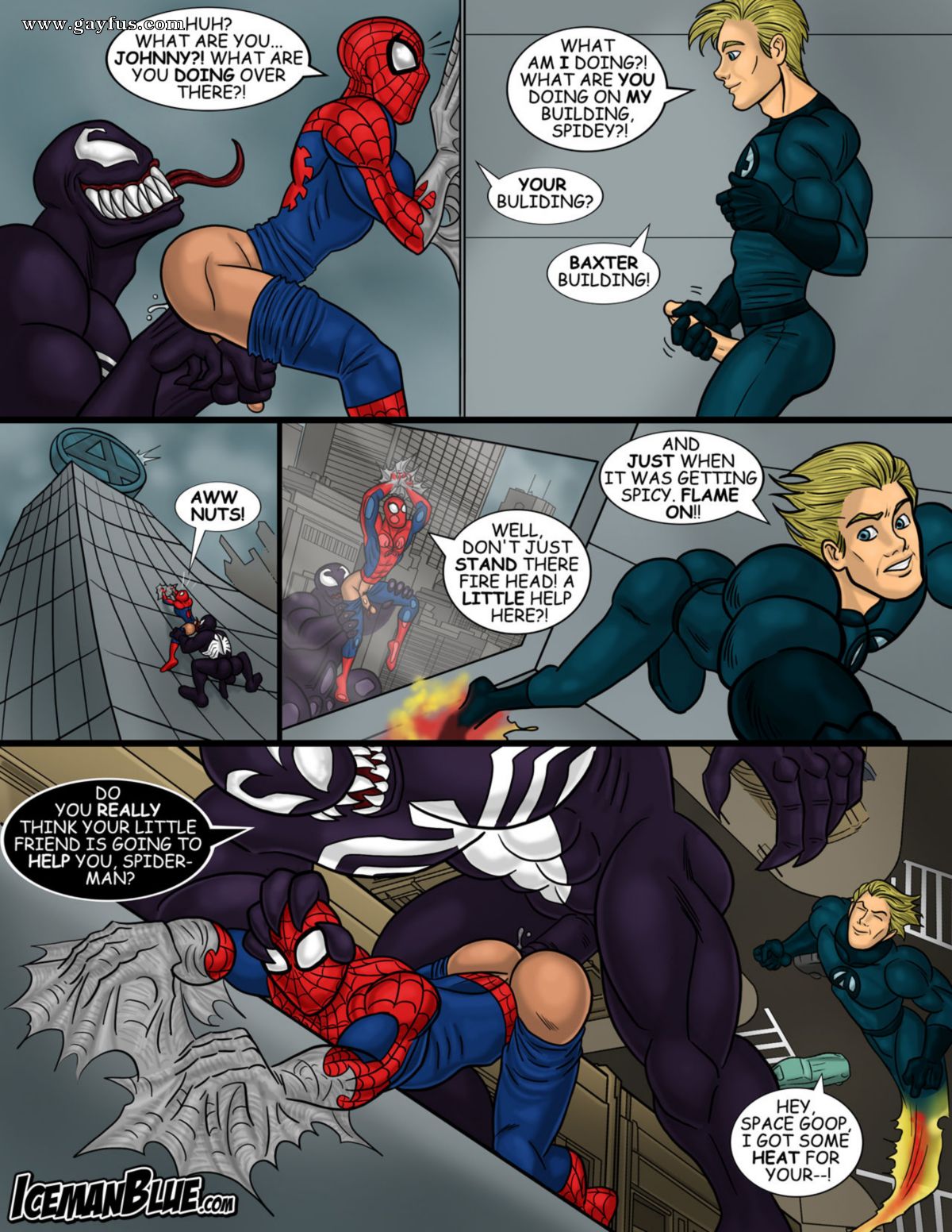 Gay Spiderman Porn - Page 5 | Iceman-Blue/Spider-Man | Gayfus - Gay Sex and Porn Comics