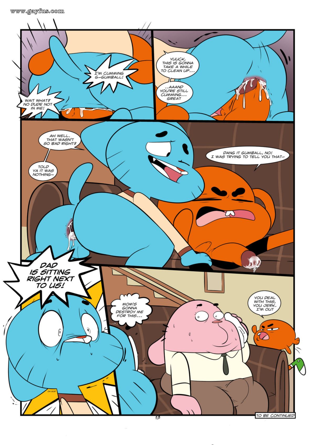 Page 13 | Jerseydevil/The-Sexy-World-Of-Gumball | Gayfus - Gay Sex and Porn  Comics