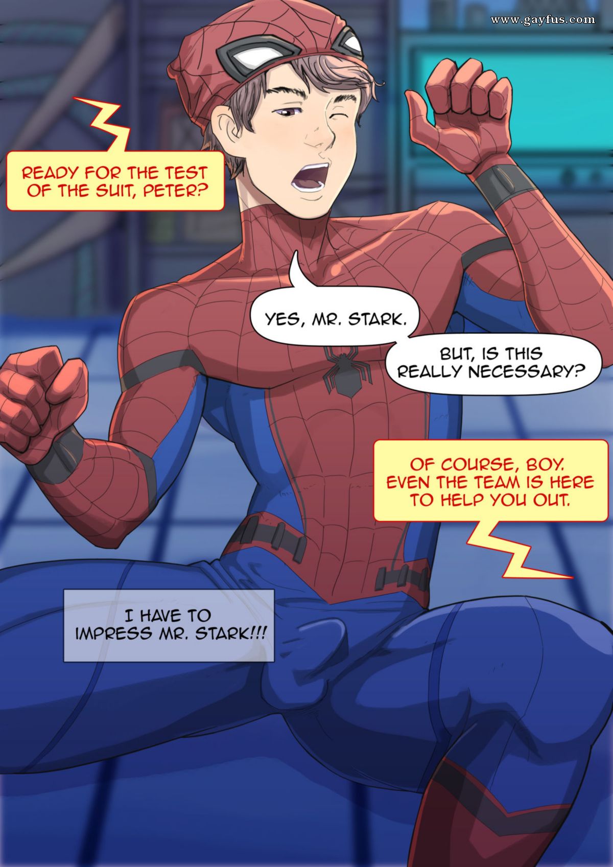 Spiderman gay test