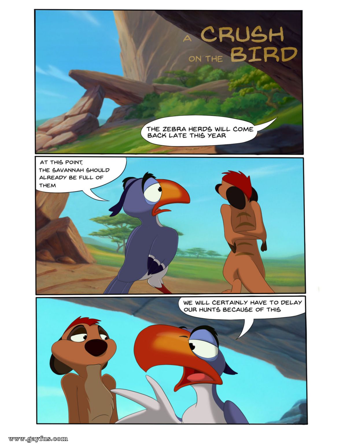 Page 1 | McFan/A-Crush-On-The-Bird | Gayfus - Gay Sex and Porn Comics