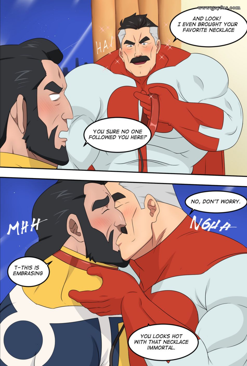 Invincible Mark Grayson x Immortal gay art