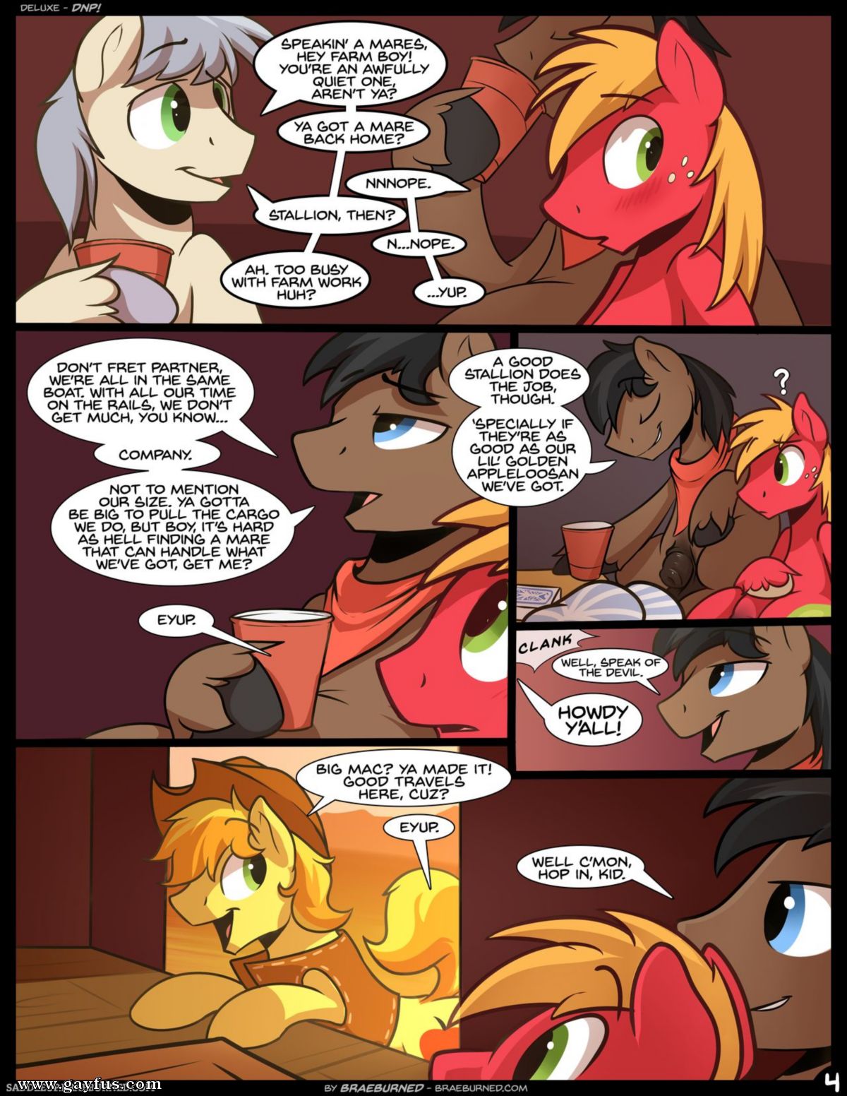 My Little Pony Big Macintosh Porn - Page 4 | Braeburned/All-Aboard | Gayfus - Gay Sex and Porn Comics