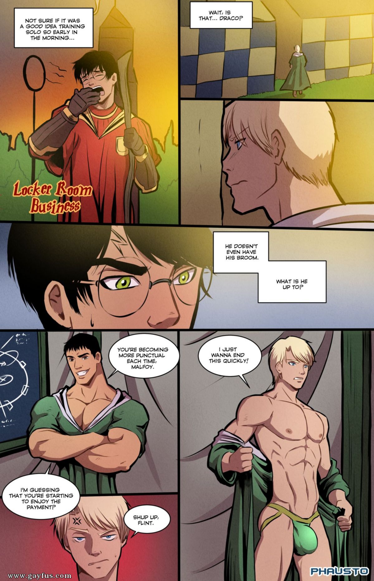 Page 1 Phausto/Harry-Potter-Locker-Room Gayfus - Gay Sex and Porn Comics.