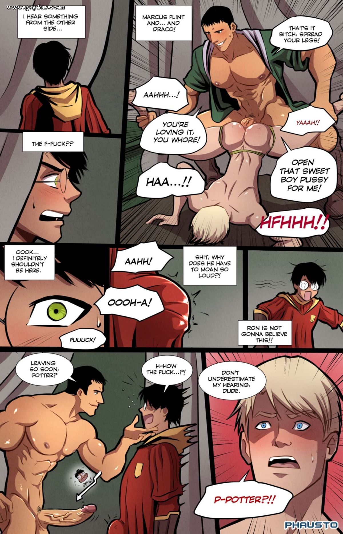 Harry Potter Sex Threesome - Page 2 | Phausto/Harry-Potter-Locker-Room | Gayfus - Gay Sex and Porn Comics