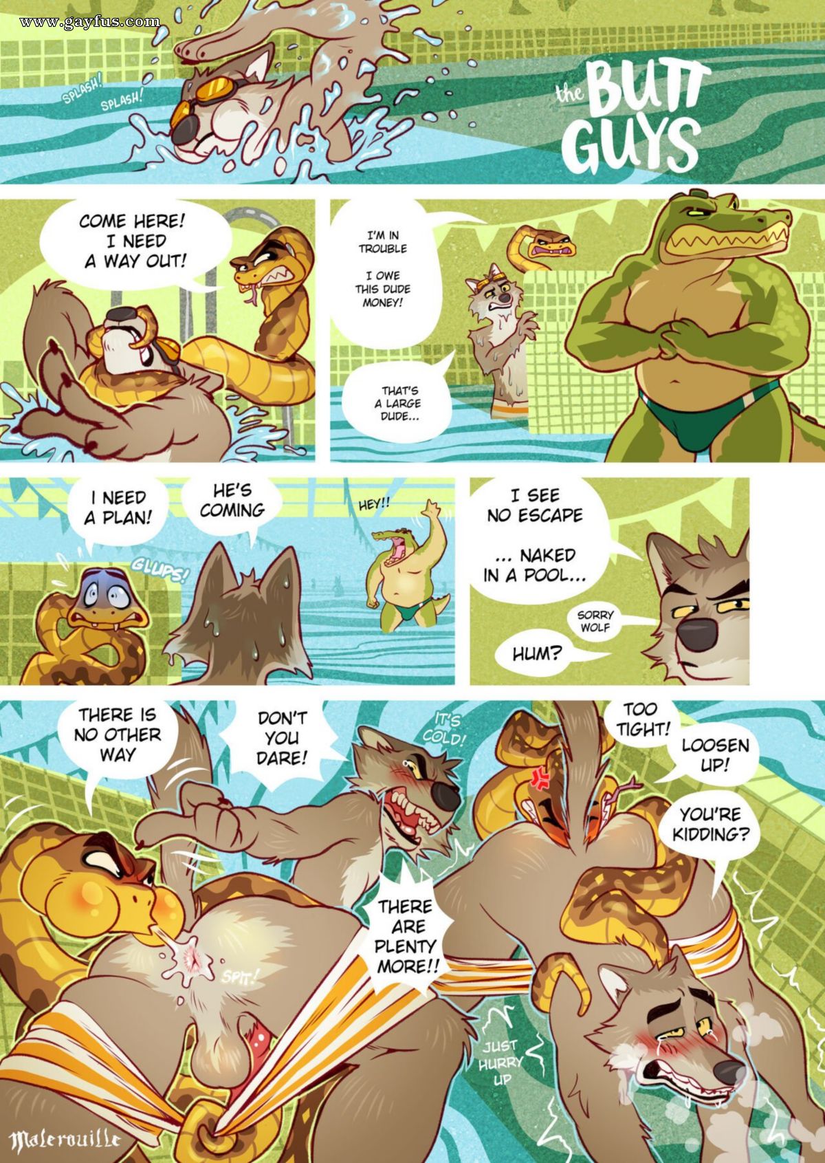 Massage Gay Furry Porn Comic - Page 1 | Malerouille/The-Butt-Guys | Gayfus - Gay Sex and Porn Comics