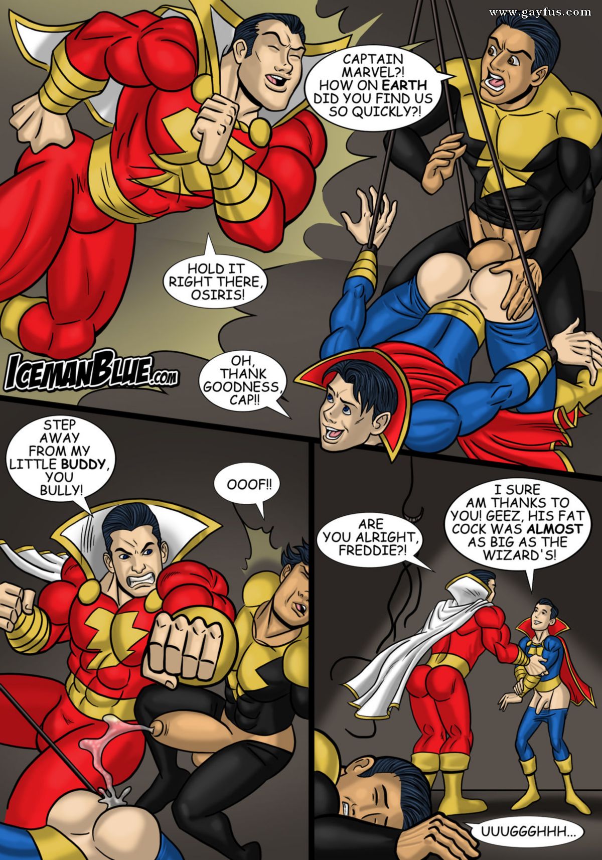 Yougeez Male - Page 5 | Iceman-Blue/Captain-Marvel-Jr | Gayfus - Gay Sex and Porn Comics