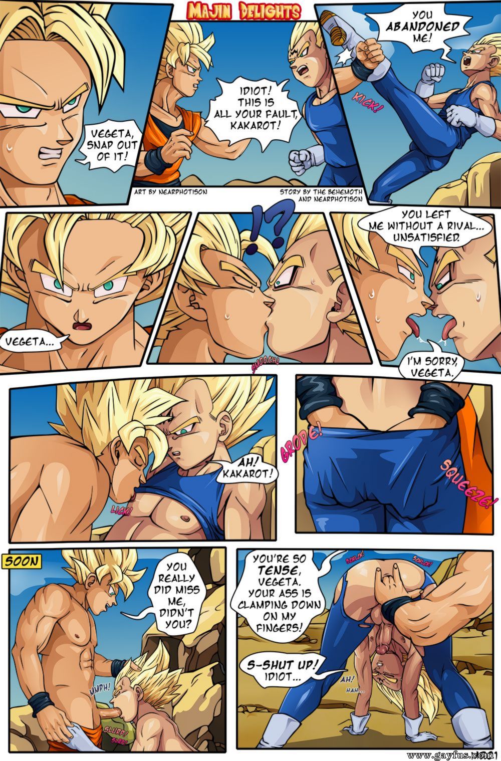 Goku and vegeta gay porn comic
