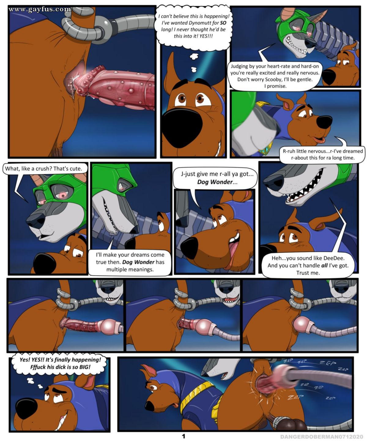 Page 1 | DangerDoberman/Scoobys-Dreams-Come-True | Gayfus - Gay Sex and Porn  Comics