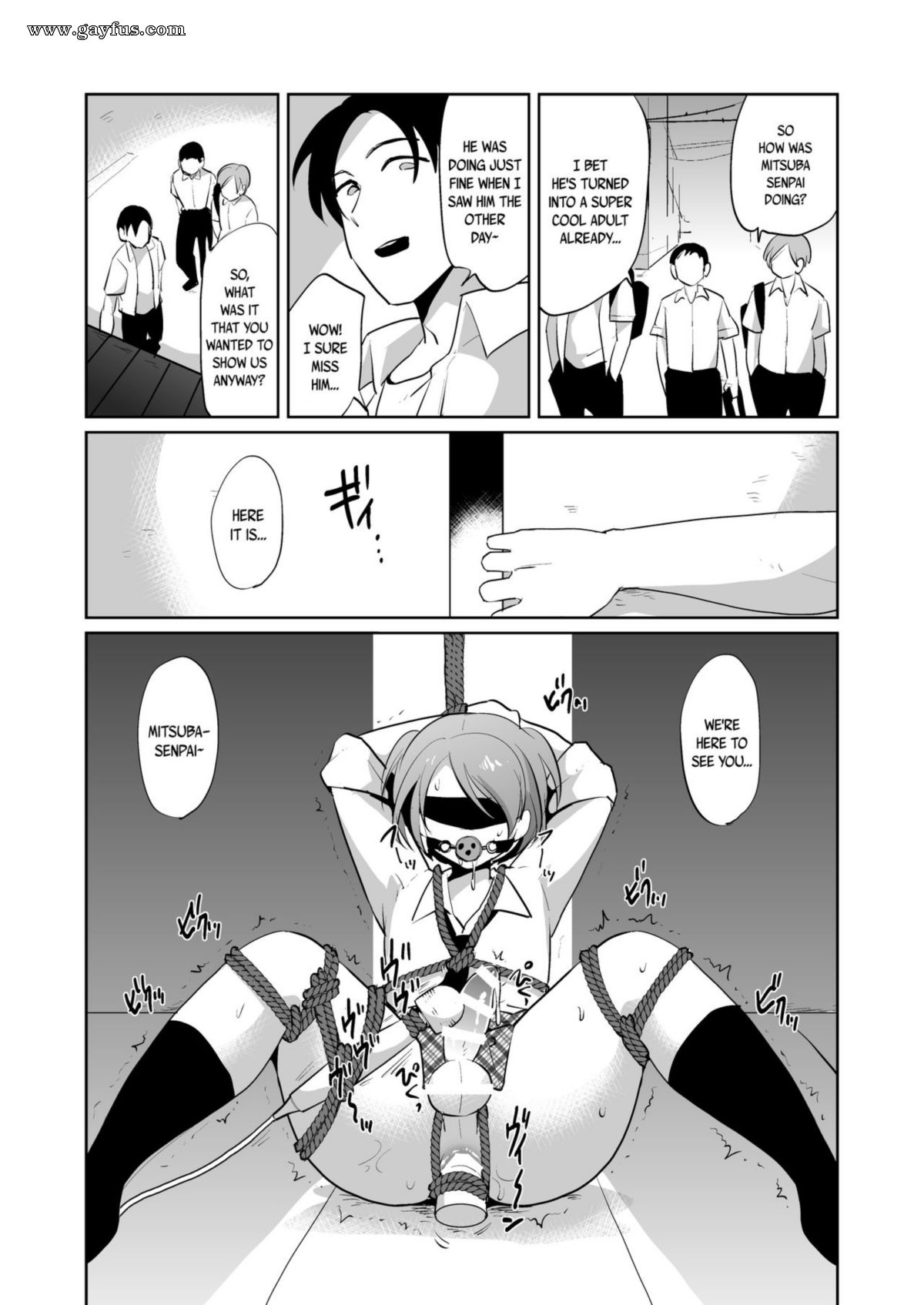 Page 23 | UrakusoLoser-Dog-Mitsuba-kun-After-School-Gang-Rape | Gayfus - Gay  Sex and Porn Comics