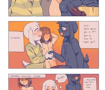 comic Asriel Gangbang