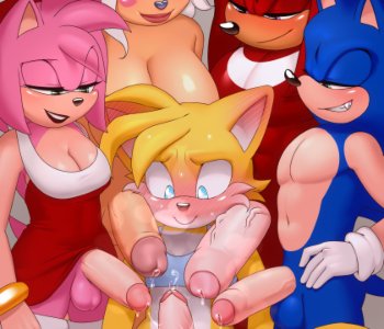 comic Sonic N' Company Gangbang Tails