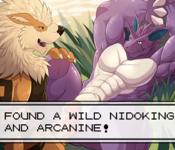 comic Arcanine And Nidoking