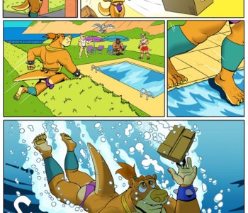 comic Slippery Pool Dip
