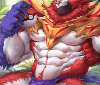 comic Zamazenta X Zacian