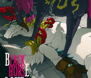 comic Black Horse Love Hole