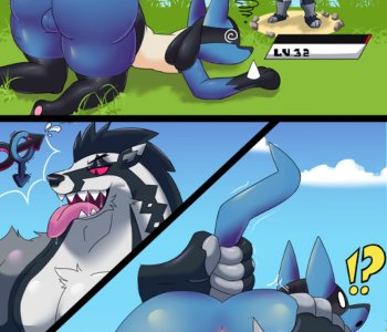 comic Lucario & Obstagoon