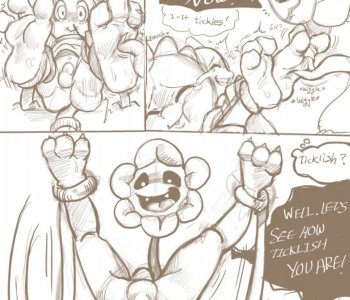 comic Flowey And The Monster Kid